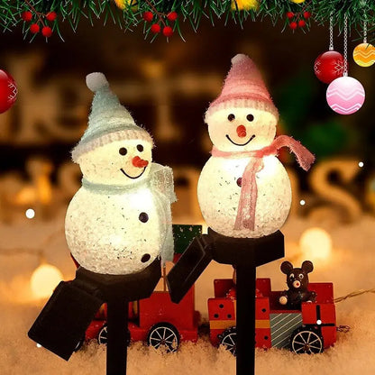 Smart Addresses Solarwise: Snowman Christmas Garden Lights Christmas Decor