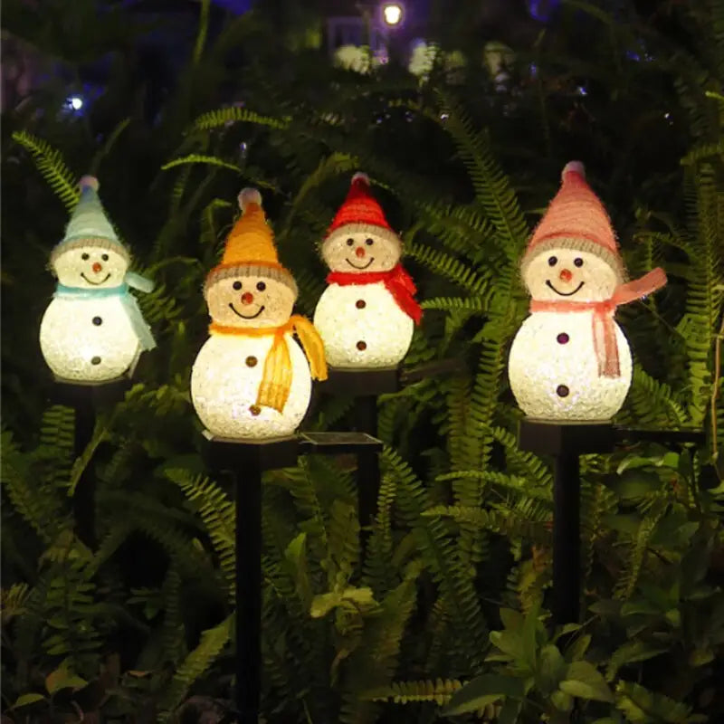 Smart Addresses Solarwise: Snowman Christmas Garden Lights Christmas Decor